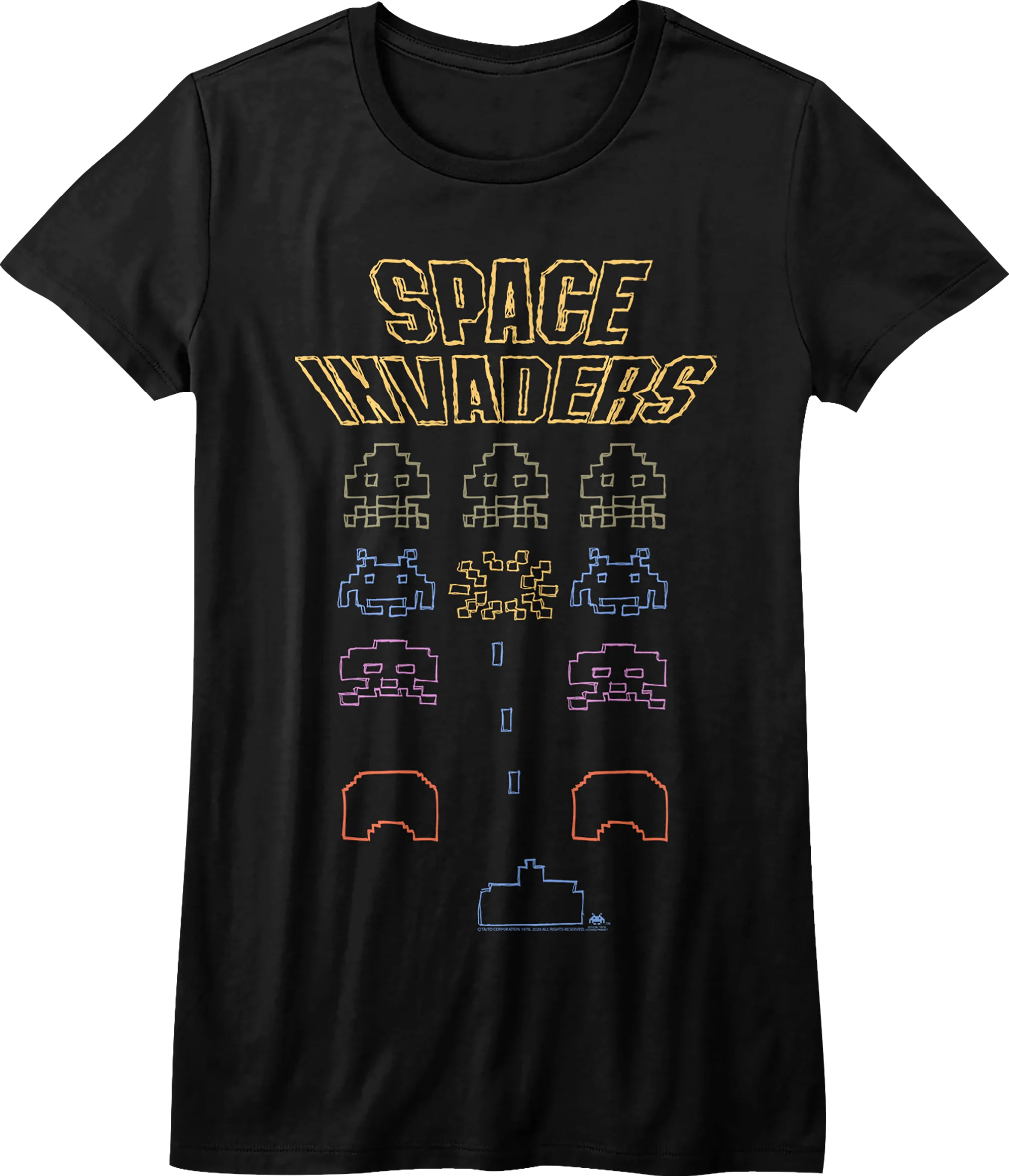 Ladies Kill Shot Space Invaders Shirt