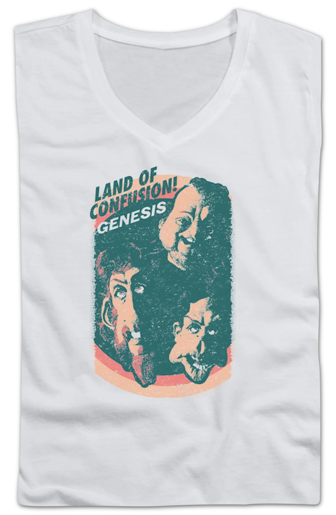 Ladies Land Of Confusion Genesis V-Neck T-Shirt - Image 2