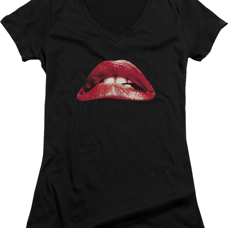 Ladies Lips Rocky Horror Picture Show V-Neck Shirt