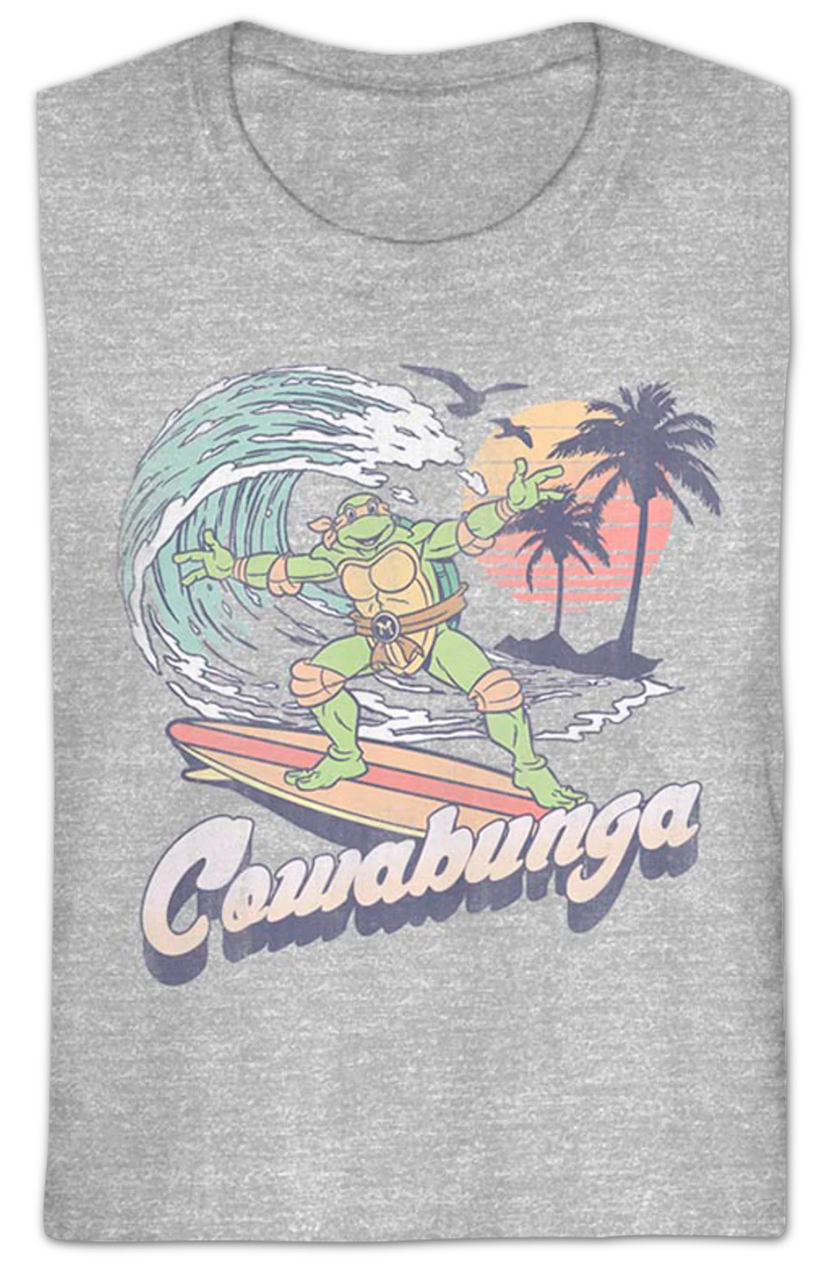 Ladies Michelangelo Cowabunga Teenage Mutant Ninja Turtles Shirt - Image 2