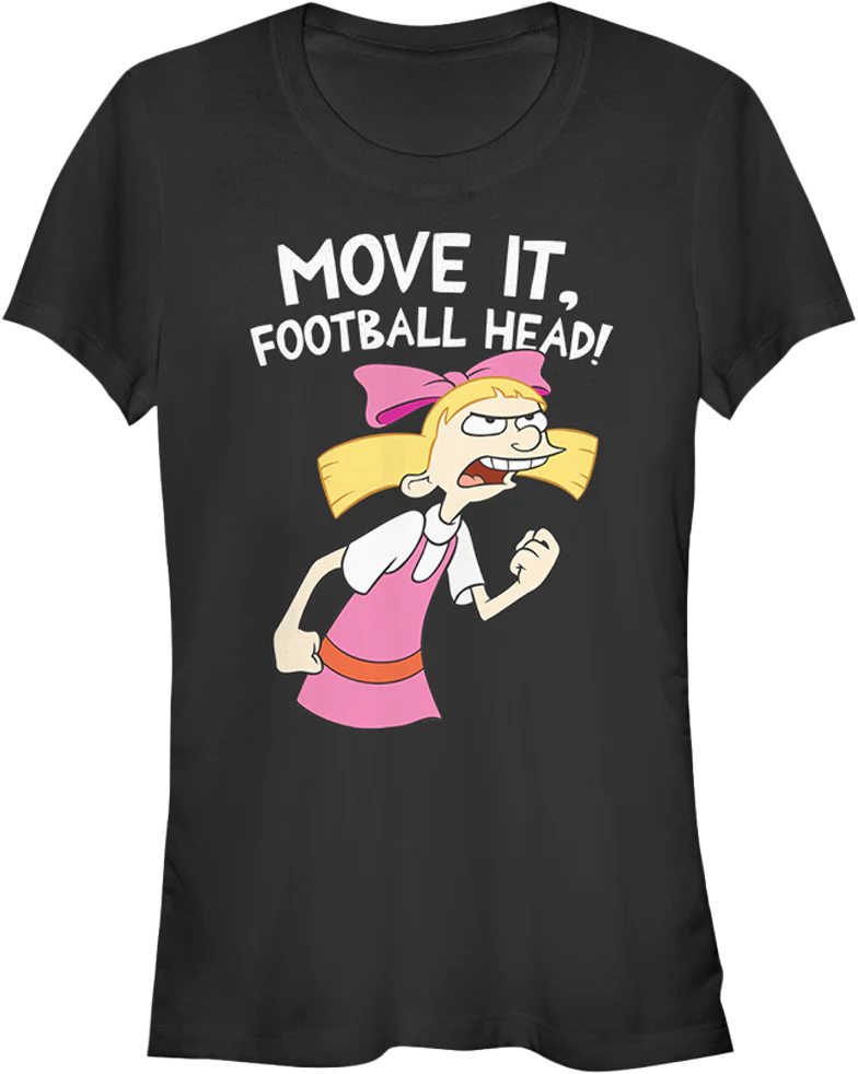 Ladies Move It Football Head Hey Arnold Shirt