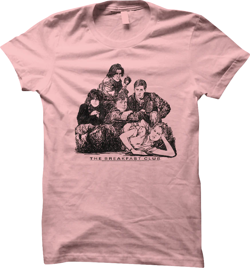 Ladies Pink Breakfast Club Shirt