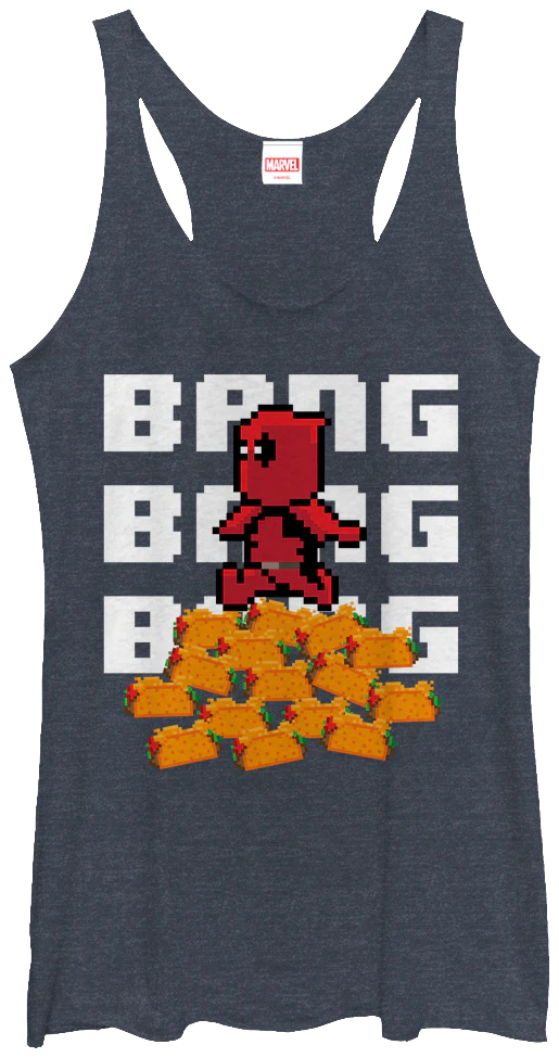 Ladies Pixel Deadpool Tank Top