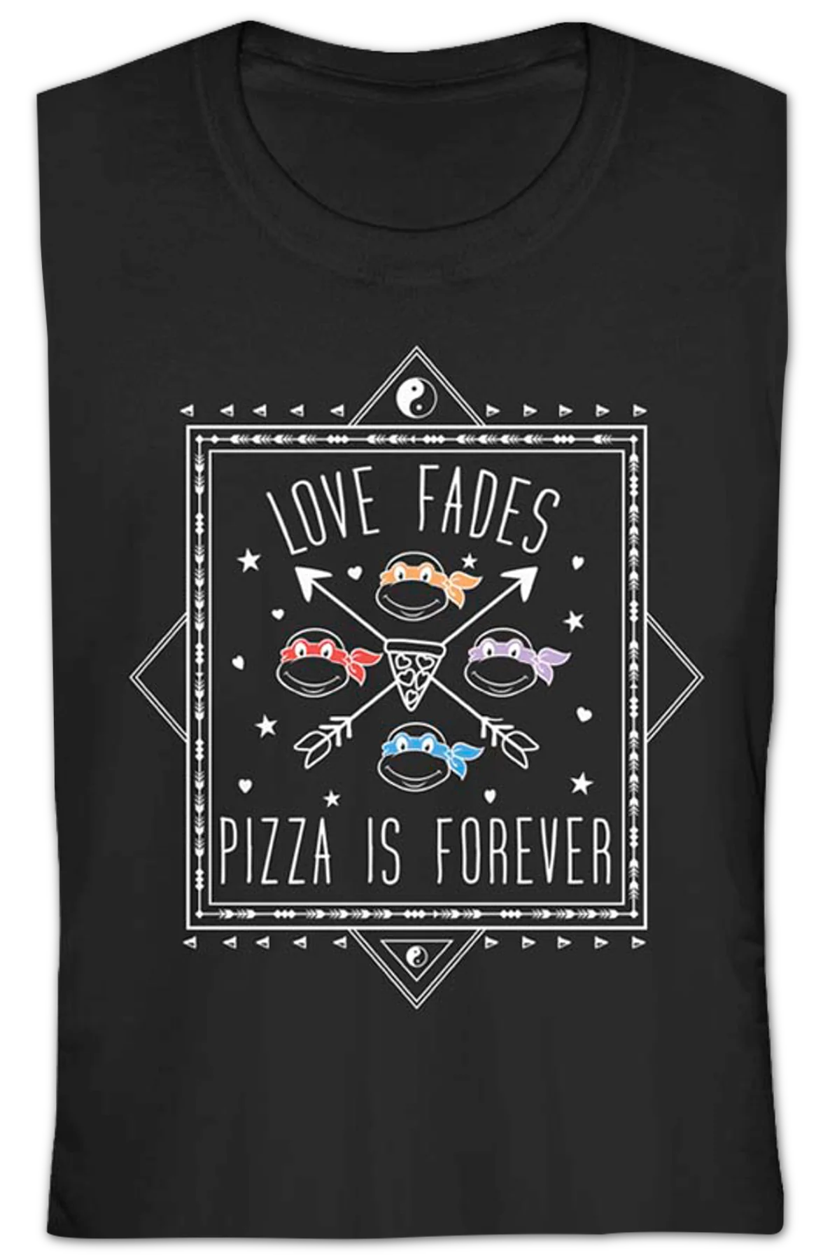 Ladies Pizza Is Forever Teenage Mutant Ninja Turtles Shirt - Image 2