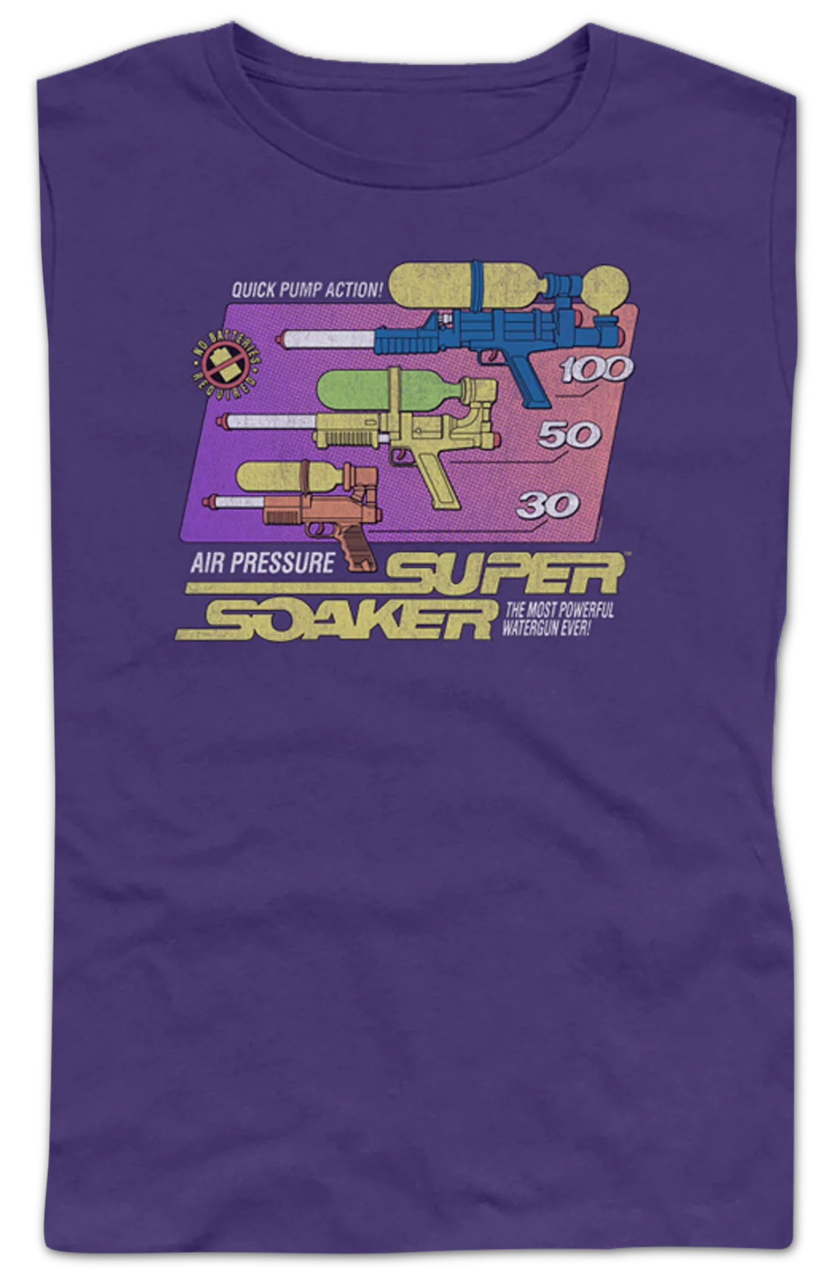 Ladies Purple Super Soaker Shirt - Image 2