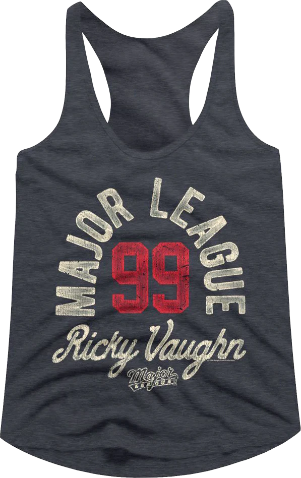 Ladies Ricky Vaughn Major League Racerback Tank Top
