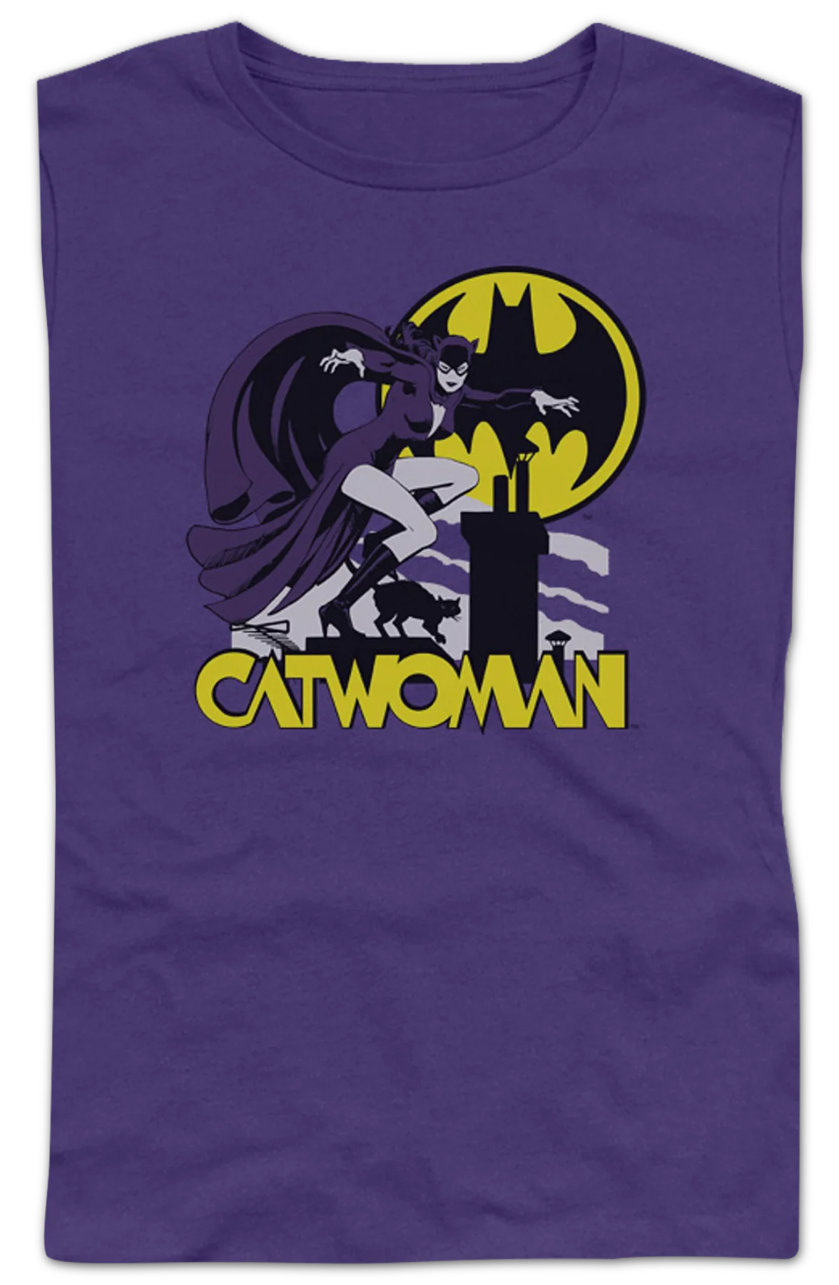 Ladies Rooftop Catwoman DC Comics Shirt - Image 2