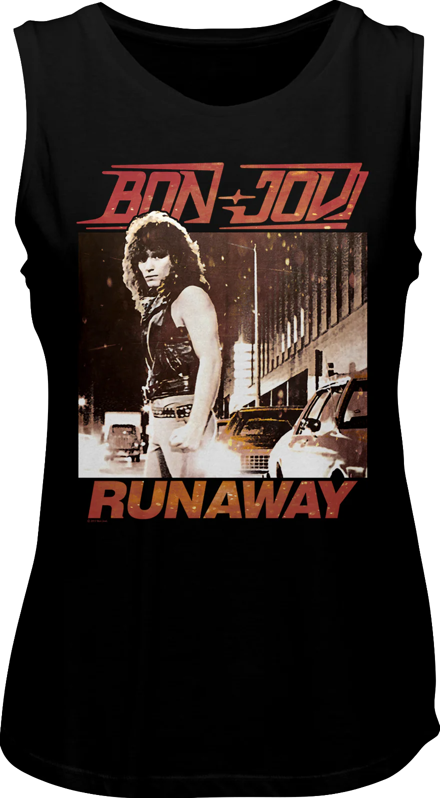 Ladies Runaway Bon Jovi Muscle Tank Top