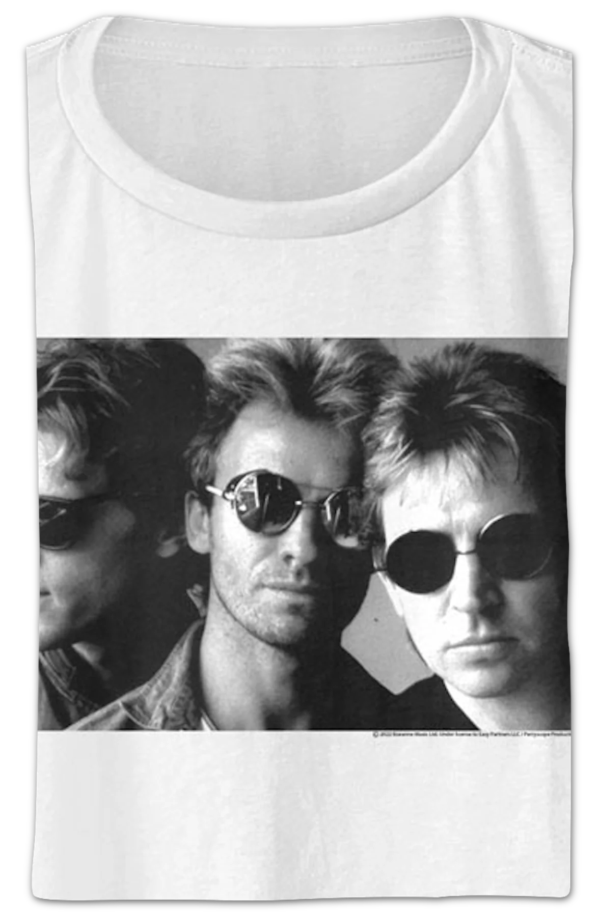 Ladies Shades The Police Crop Top - Image 2