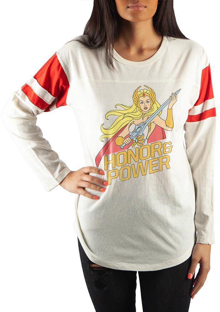 Ladies She-Ra Honor & Power Masters of the Universe Football Shirt