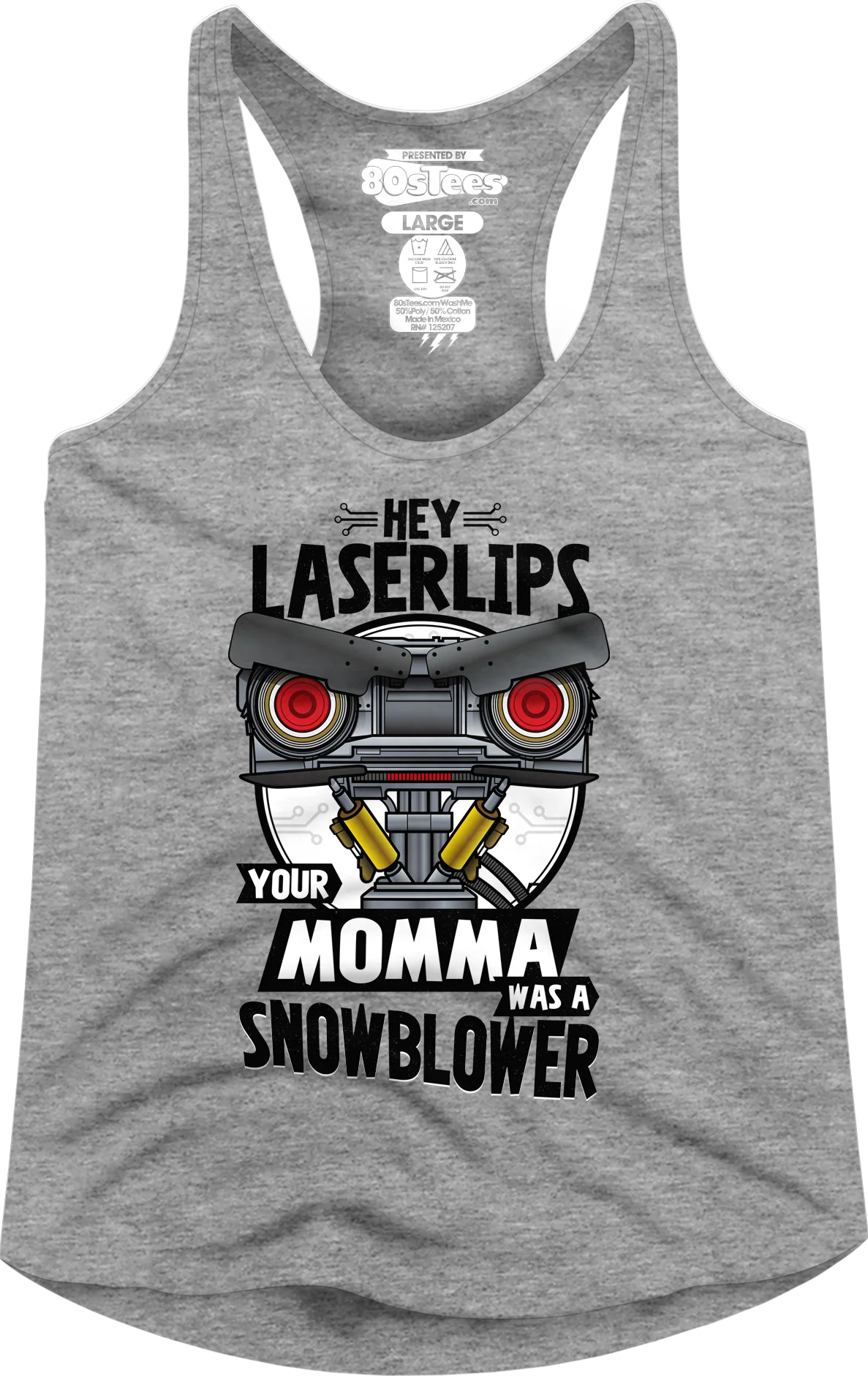 Ladies Snowblower Short Circuit Racerback Tank Top