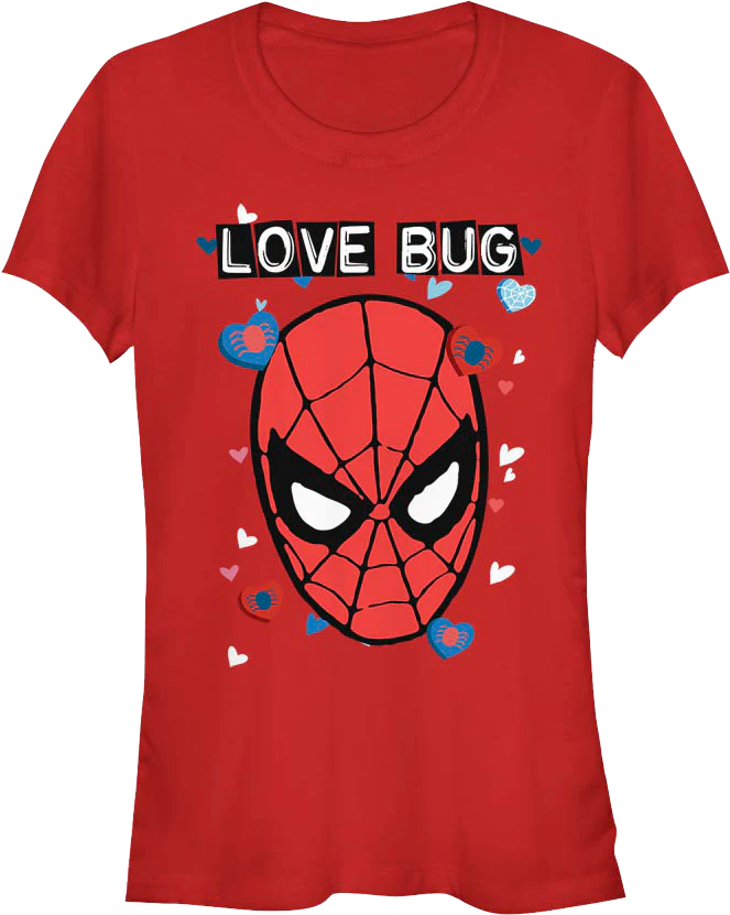 Ladies Spider-Man Love Bug Marvel Comics Shirt