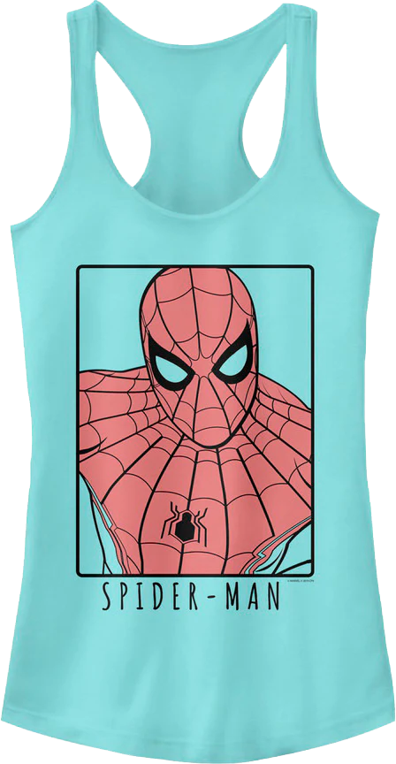Ladies Spider-Man Racerback Tank Top