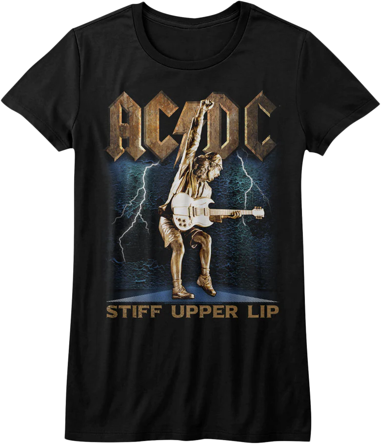Ladies Stiff Upper Lip ACDC Shirt