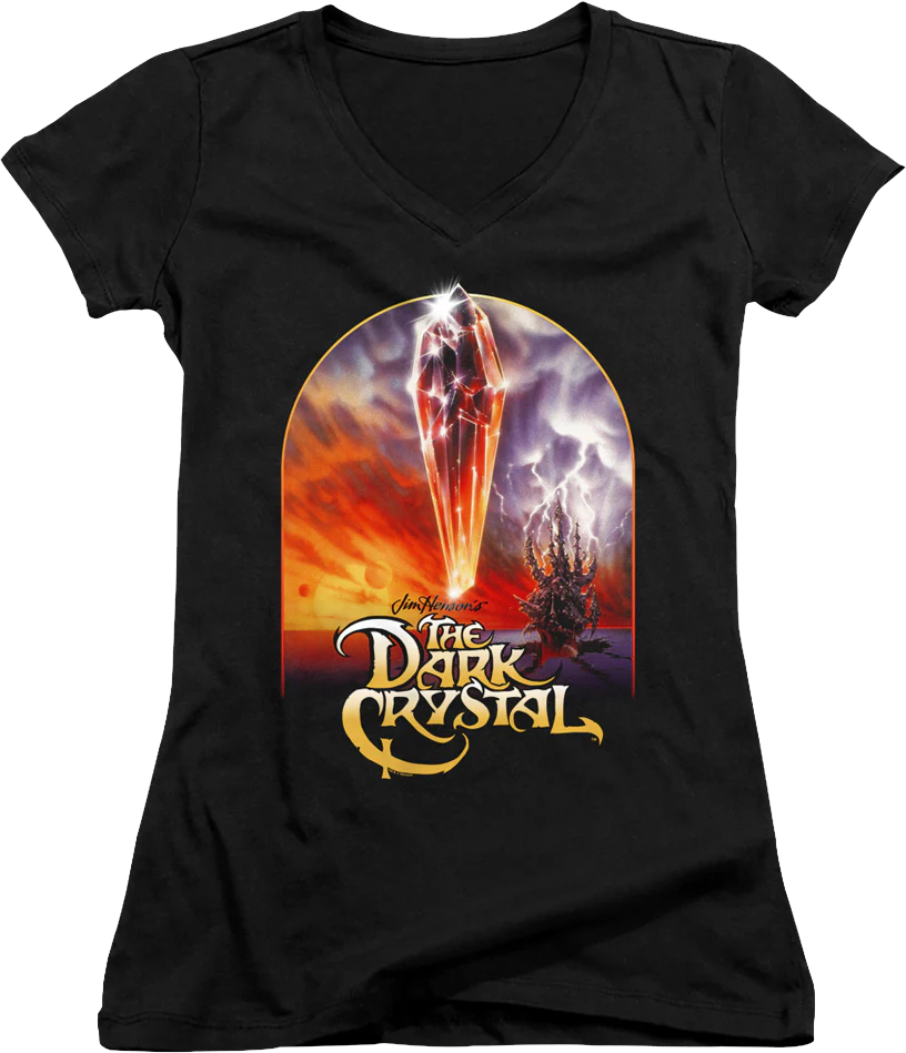 Ladies Style B Movie Poster Dark Crystal V-Neck Shirt