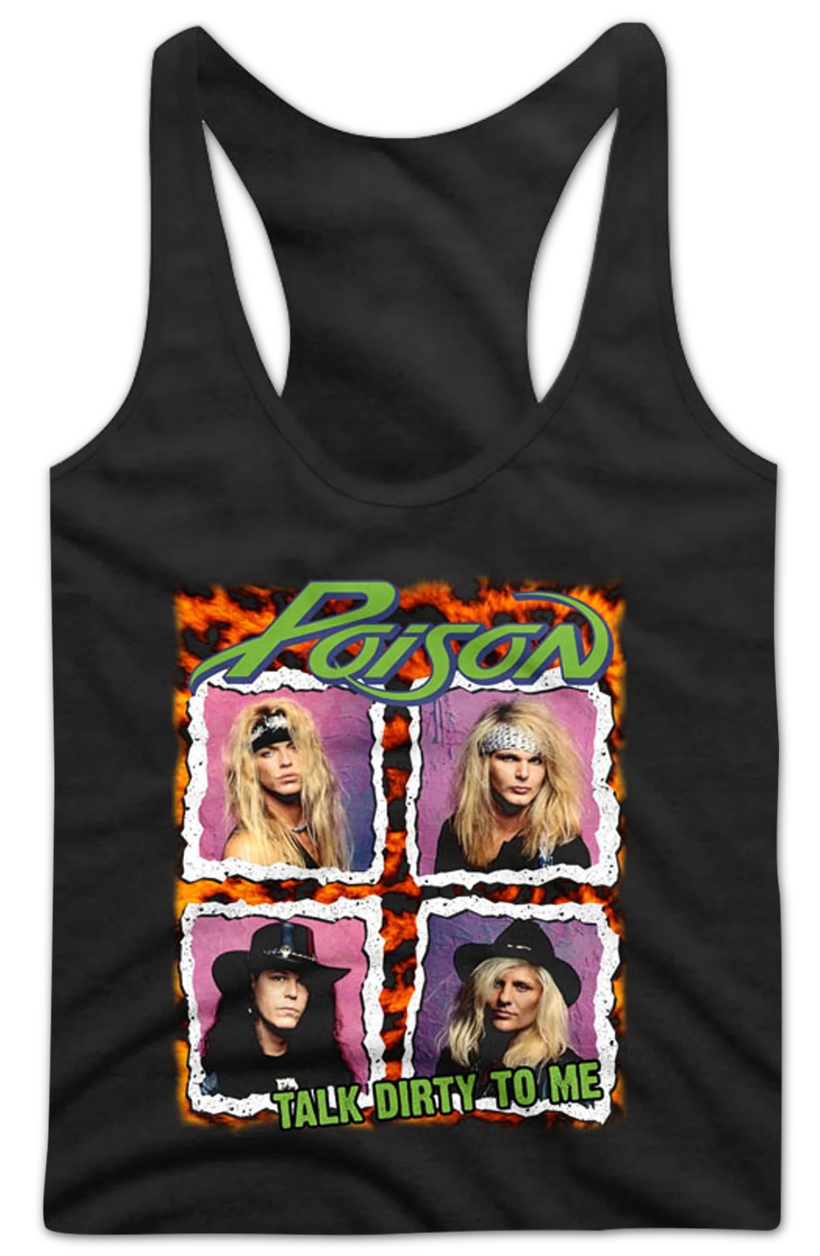 Ladies Talk Dirty To Me Poison Racerback Tank Top - Image 2