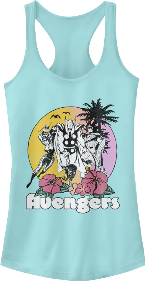 Ladies Tropical Avengers Racerback Tank Top