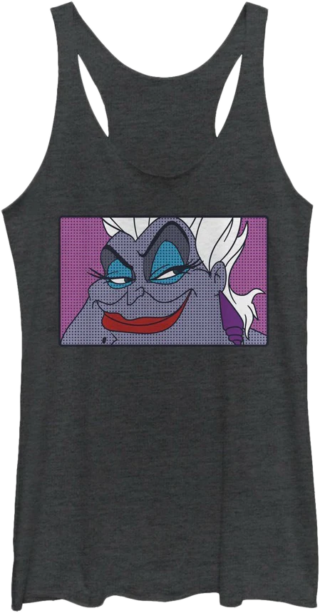 Ladies Ursula Sea Witch Little Mermaid Racerback Tank Top