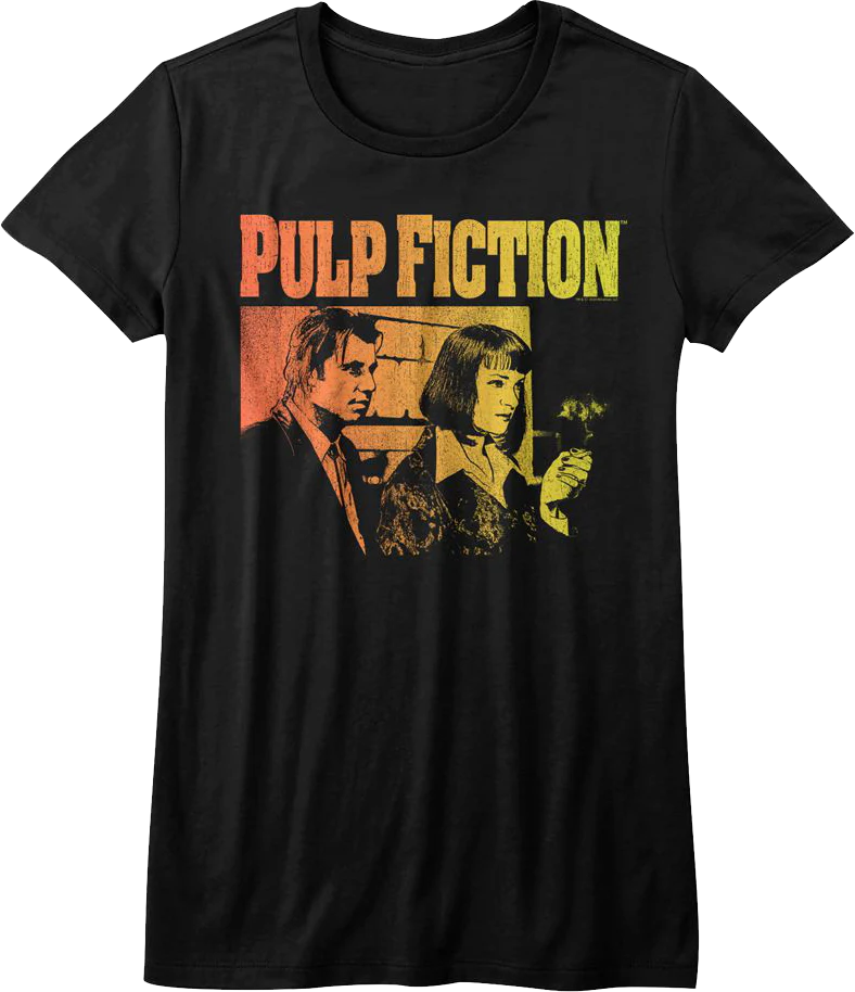 Ladies Vincent Vega And Mia Wallace Pulp Fiction Shirt
