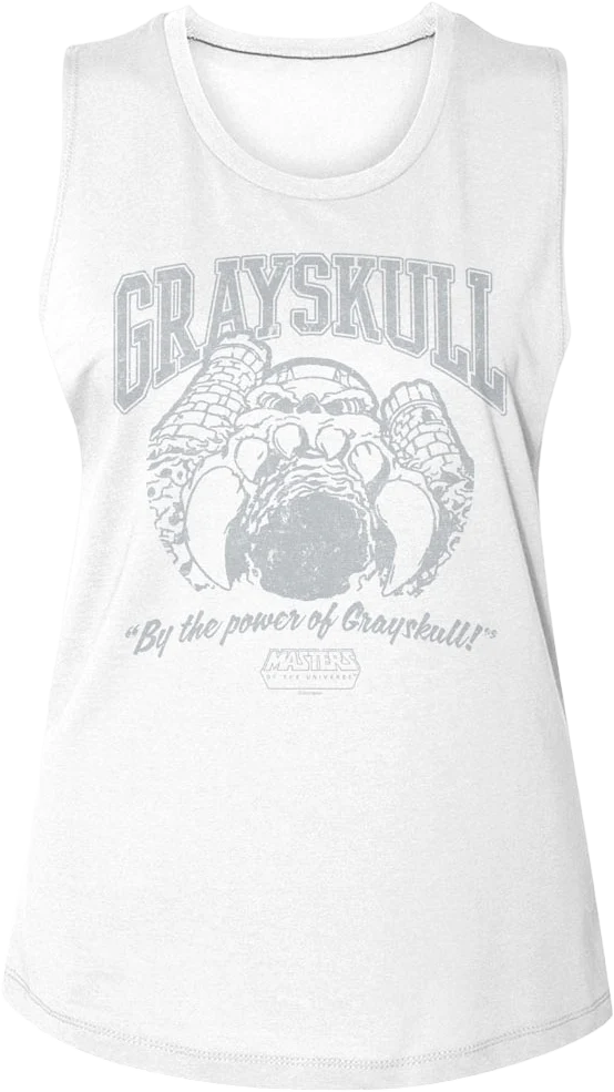 Ladies Vintage Grayskull Masters of the Universe Muscle Tank Top
