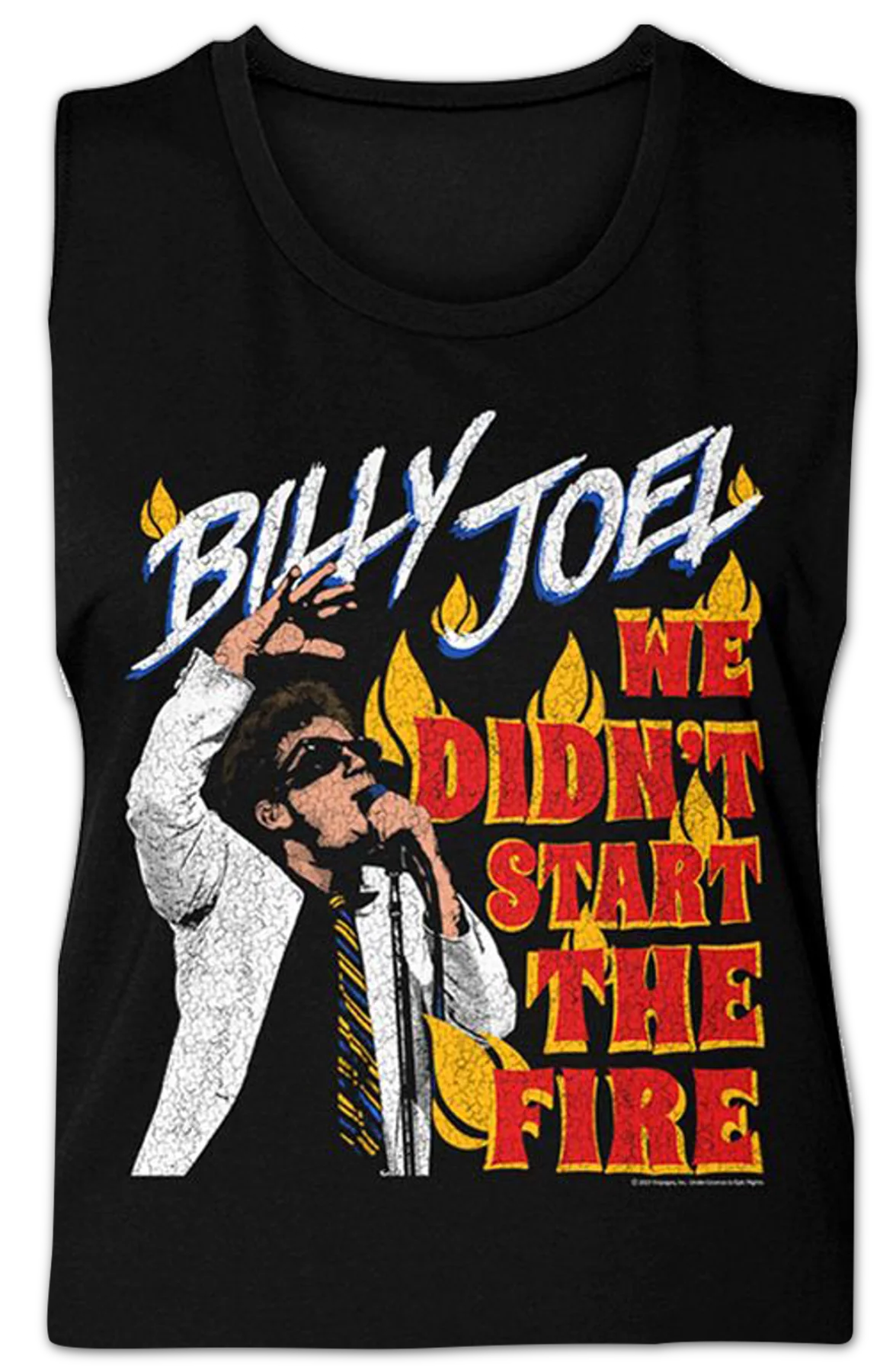 Ladies We Didn't Start The Fire Billy Joel Muscle Tank Top - Image 2