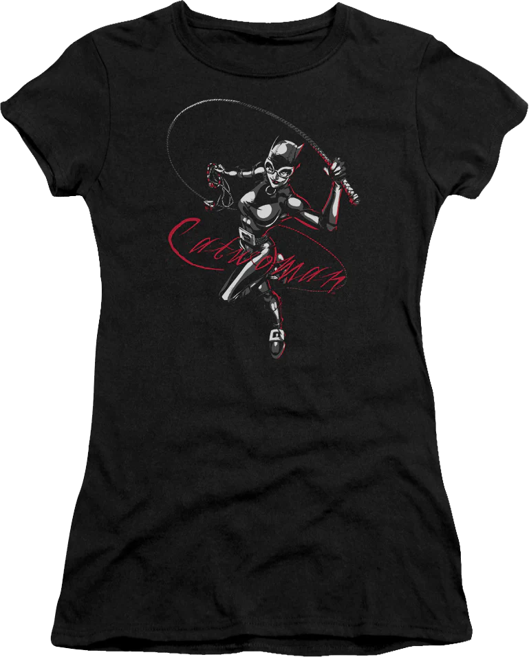 Ladies Whip It Catwoman DC Comics Shirt
