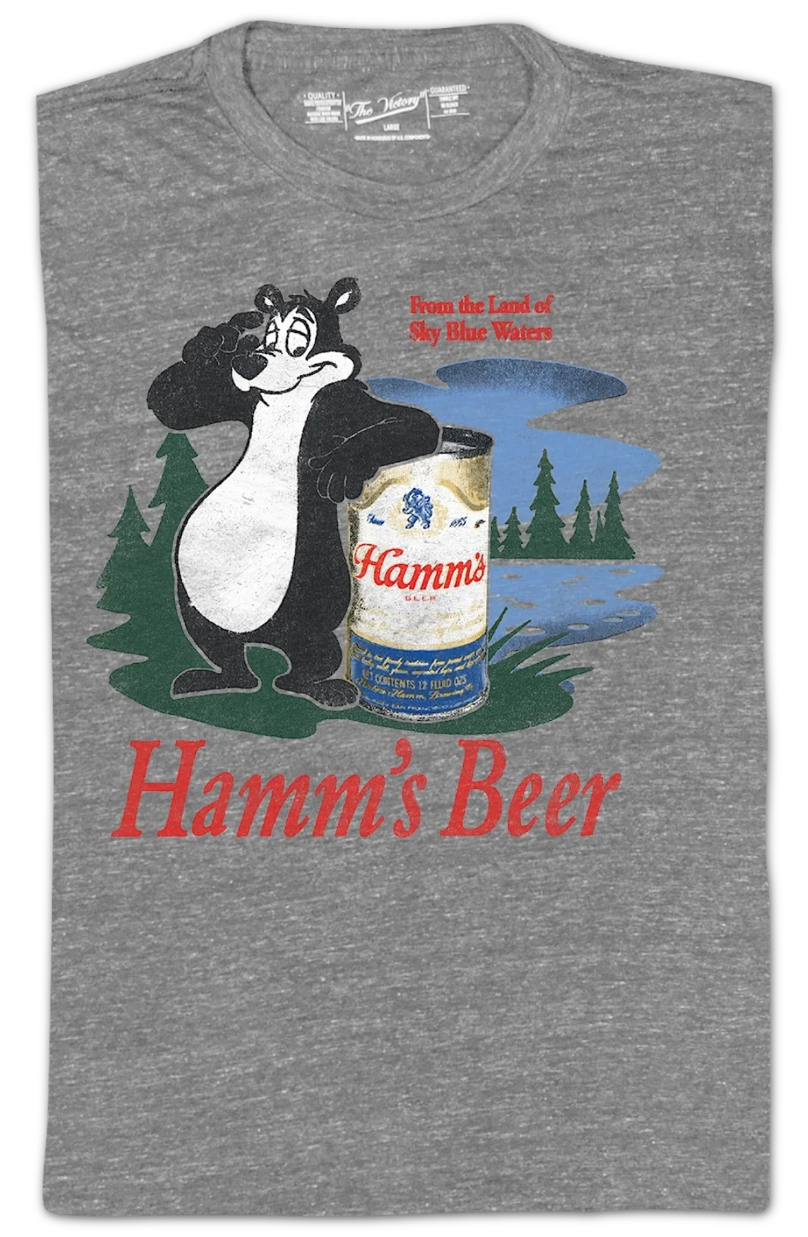 Land of Sky Blue Waters Hamm's Beer T-Shirt - Image 2