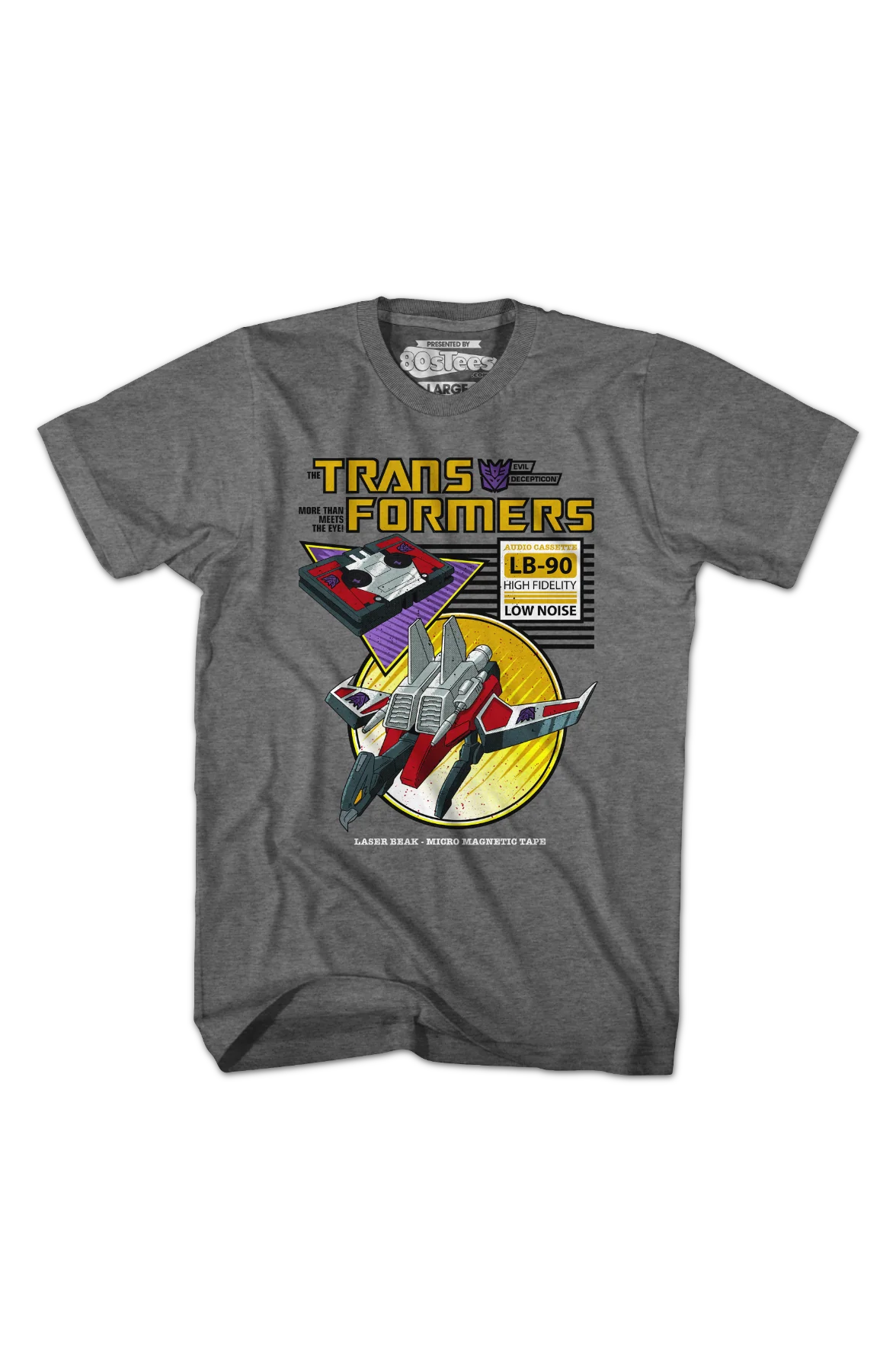 Laserbeak Cassette Transformers T-Shirt - Image 2