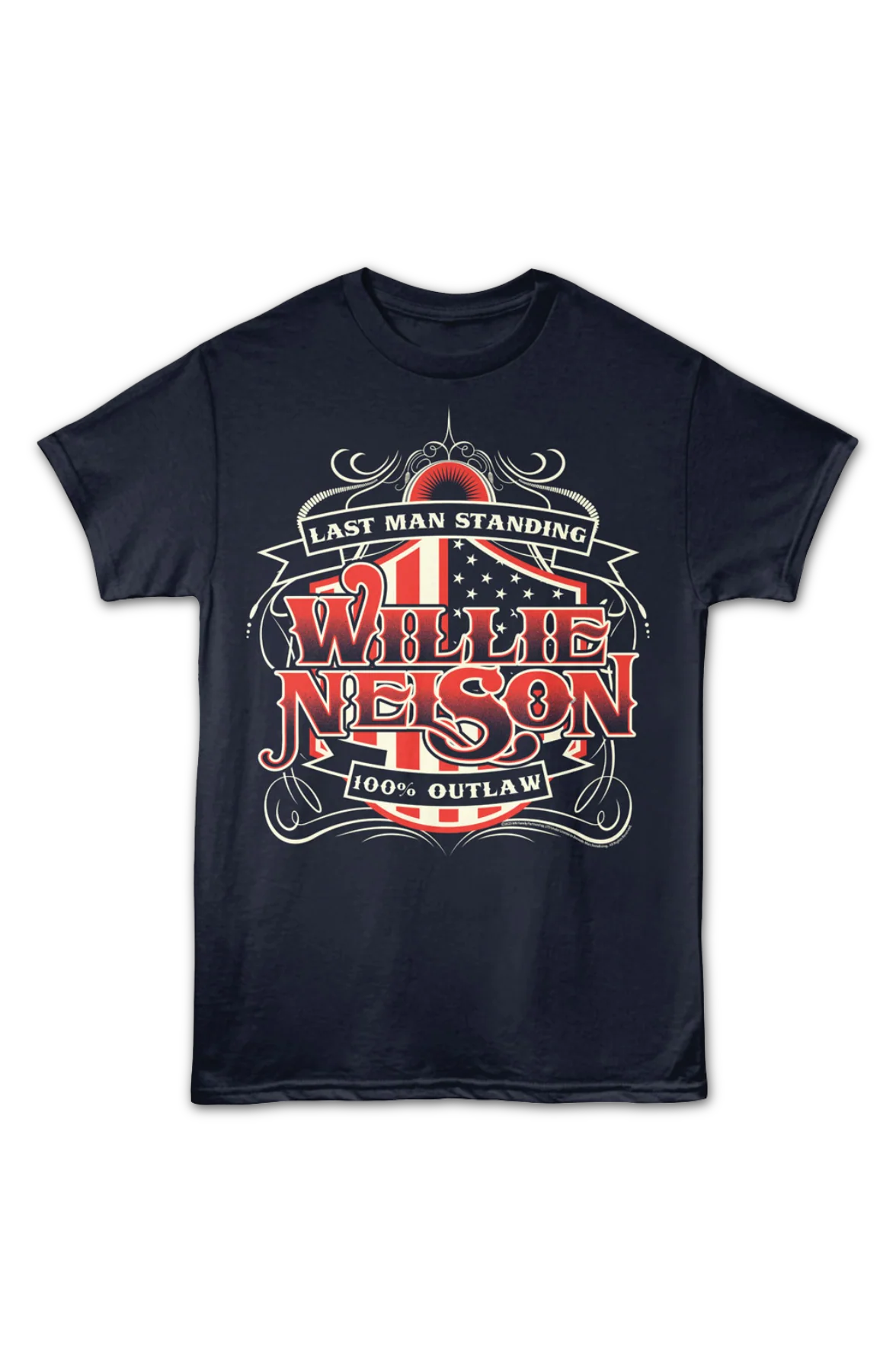 Last Man Standing Willie Nelson T-Shirt - Image 2