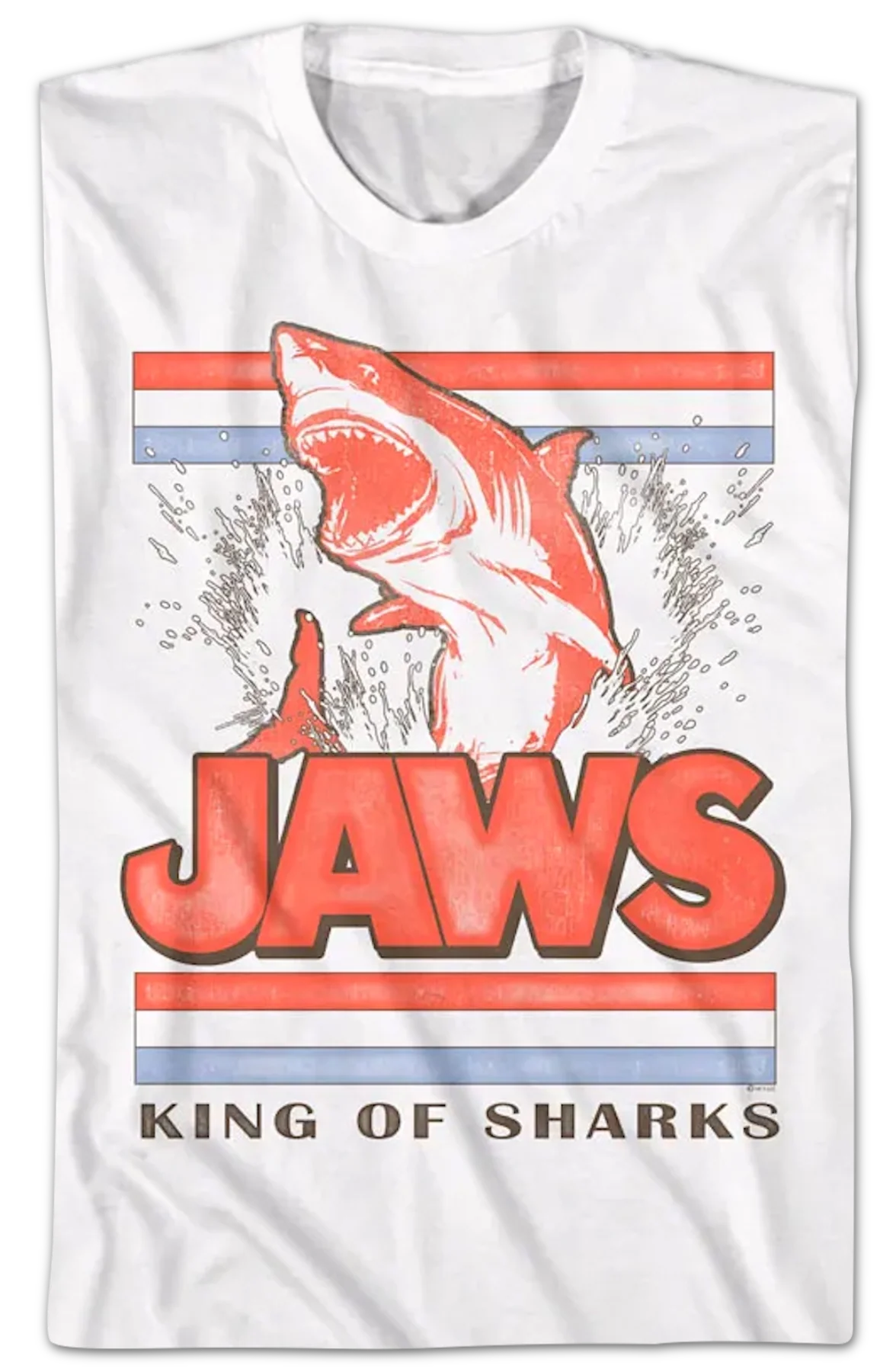 Leaping King Of Sharks Jaws T-Shirt - Image 2