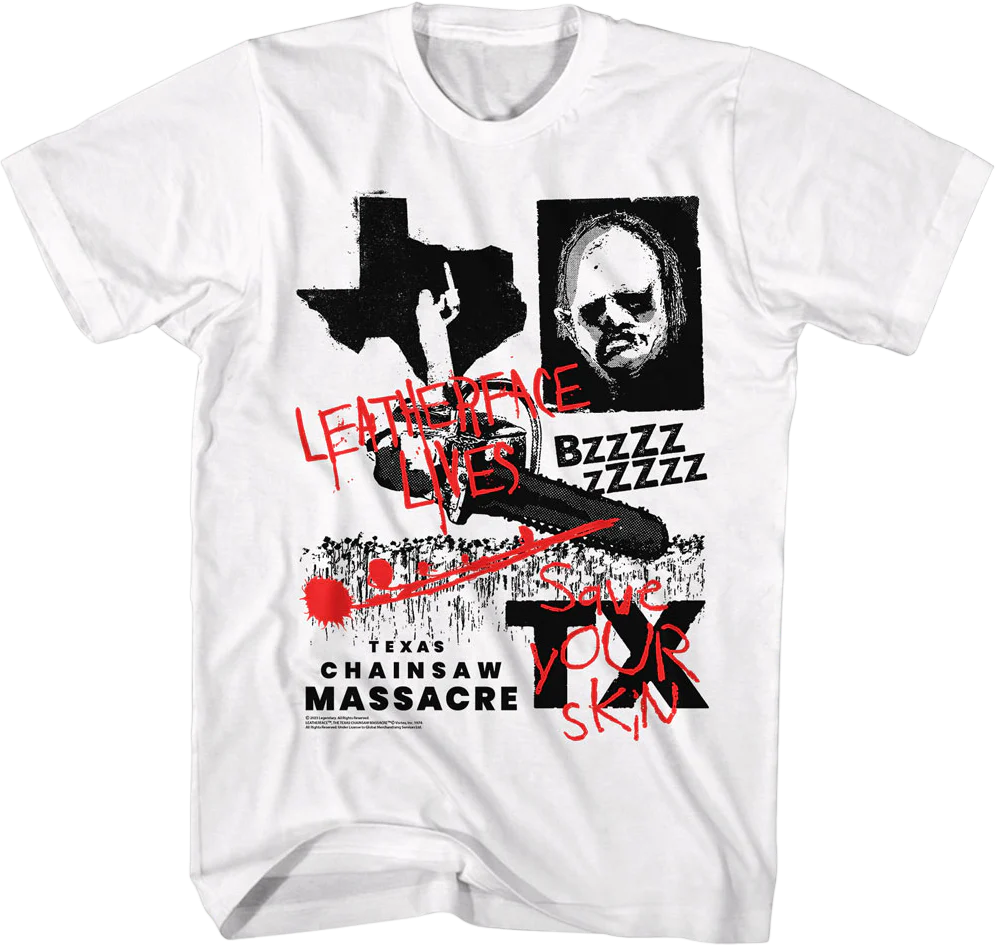 Leatherface Lives Texas Chainsaw Massacre T-Shirt