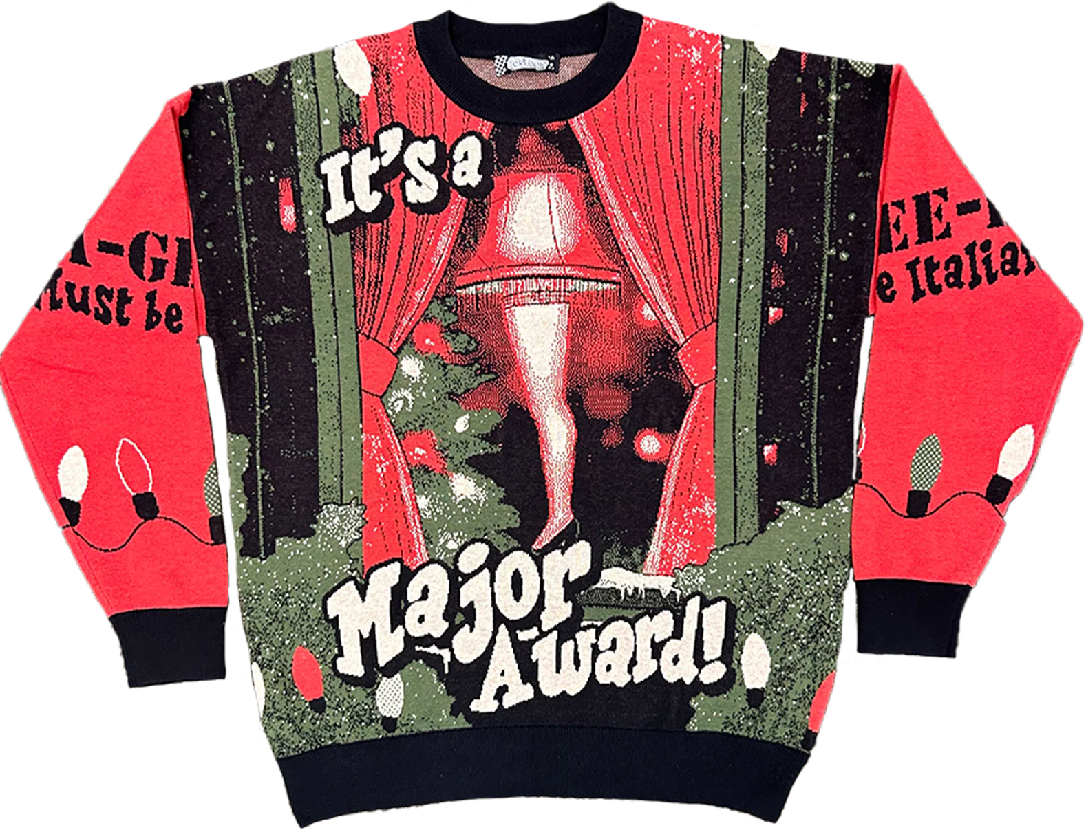 Leg Lamp It's A Major Award Christmas Story Knitted Sweater