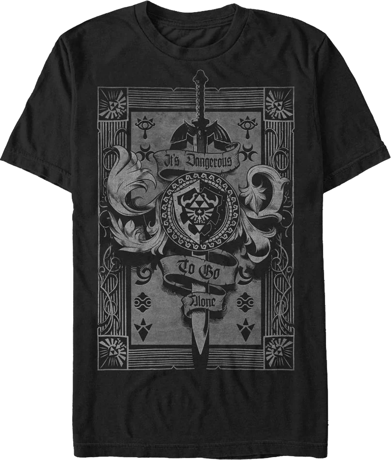 Legend of Zelda Dangerous Banner Nintendo T-Shirt