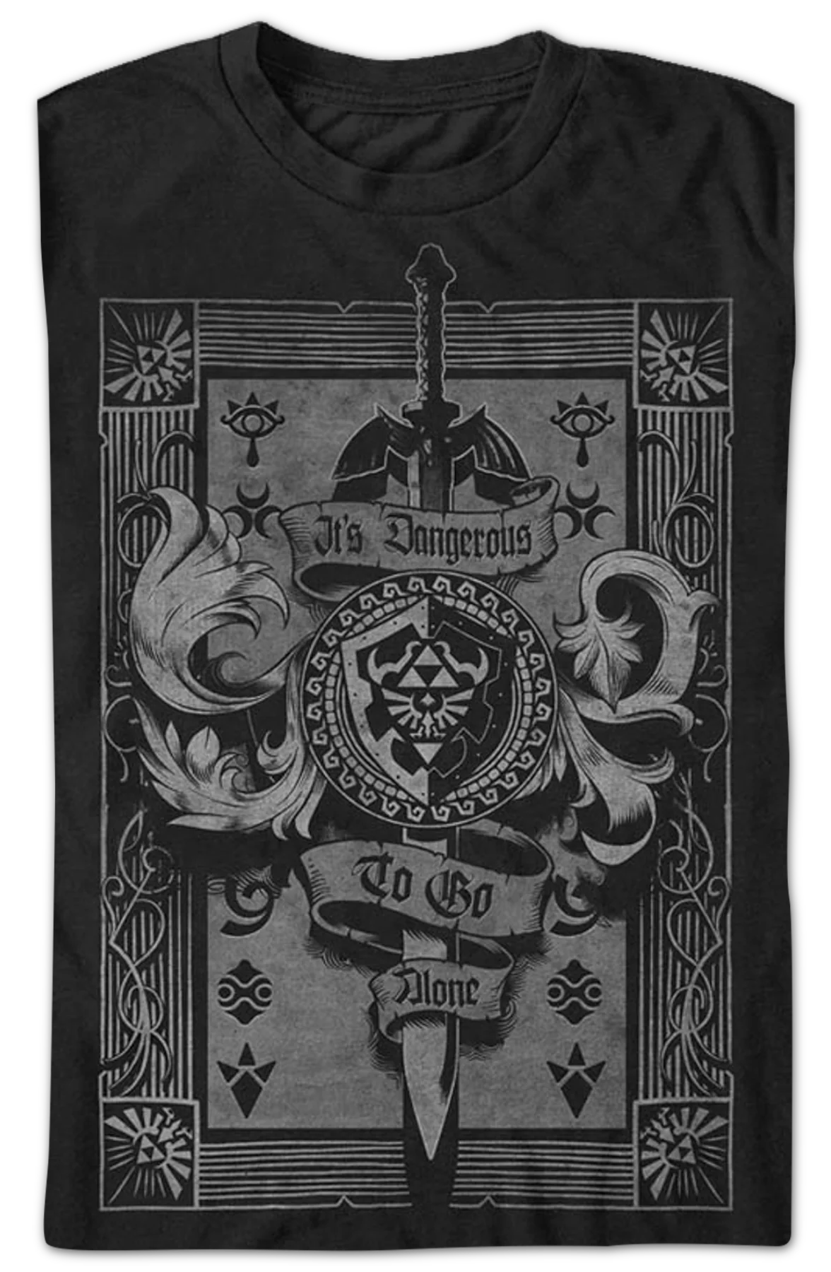 Legend of Zelda Dangerous Banner Nintendo T-Shirt - Image 2