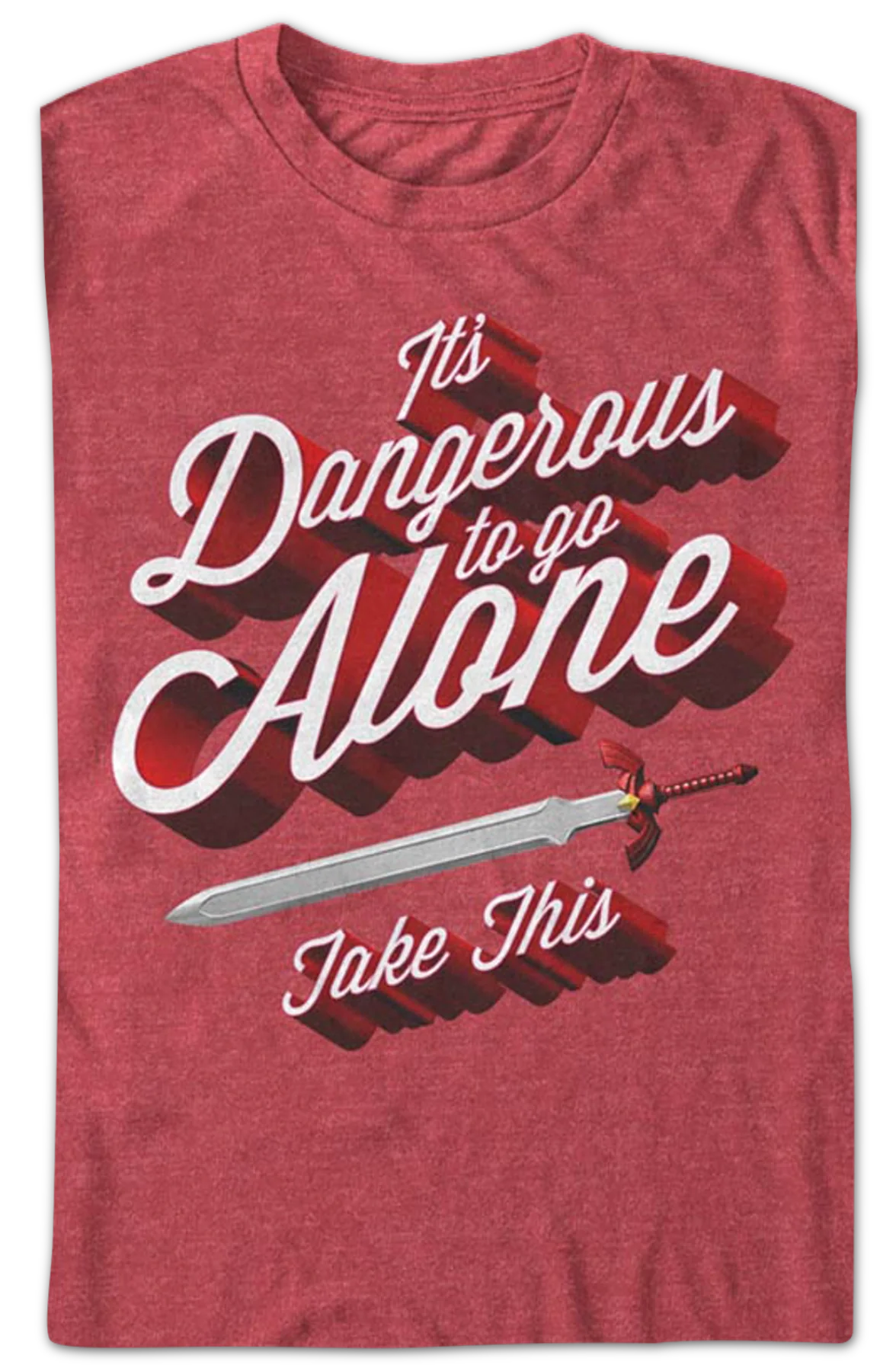 Legend Of Zelda It's Dangerous To Go Alone Take This Nintendo T-Shirt - Image 2