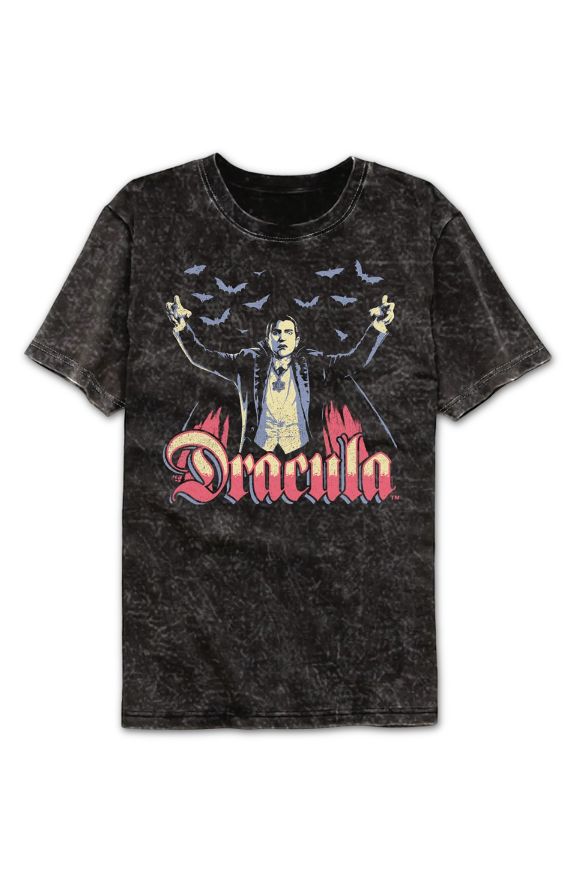 Legendary Vampire Dracula Mineral Wash T-Shirt - Image 2