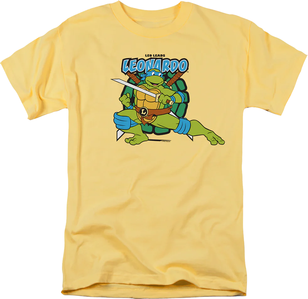 Leonardo Leads Teenage Mutant Ninja Turtles T-Shirt