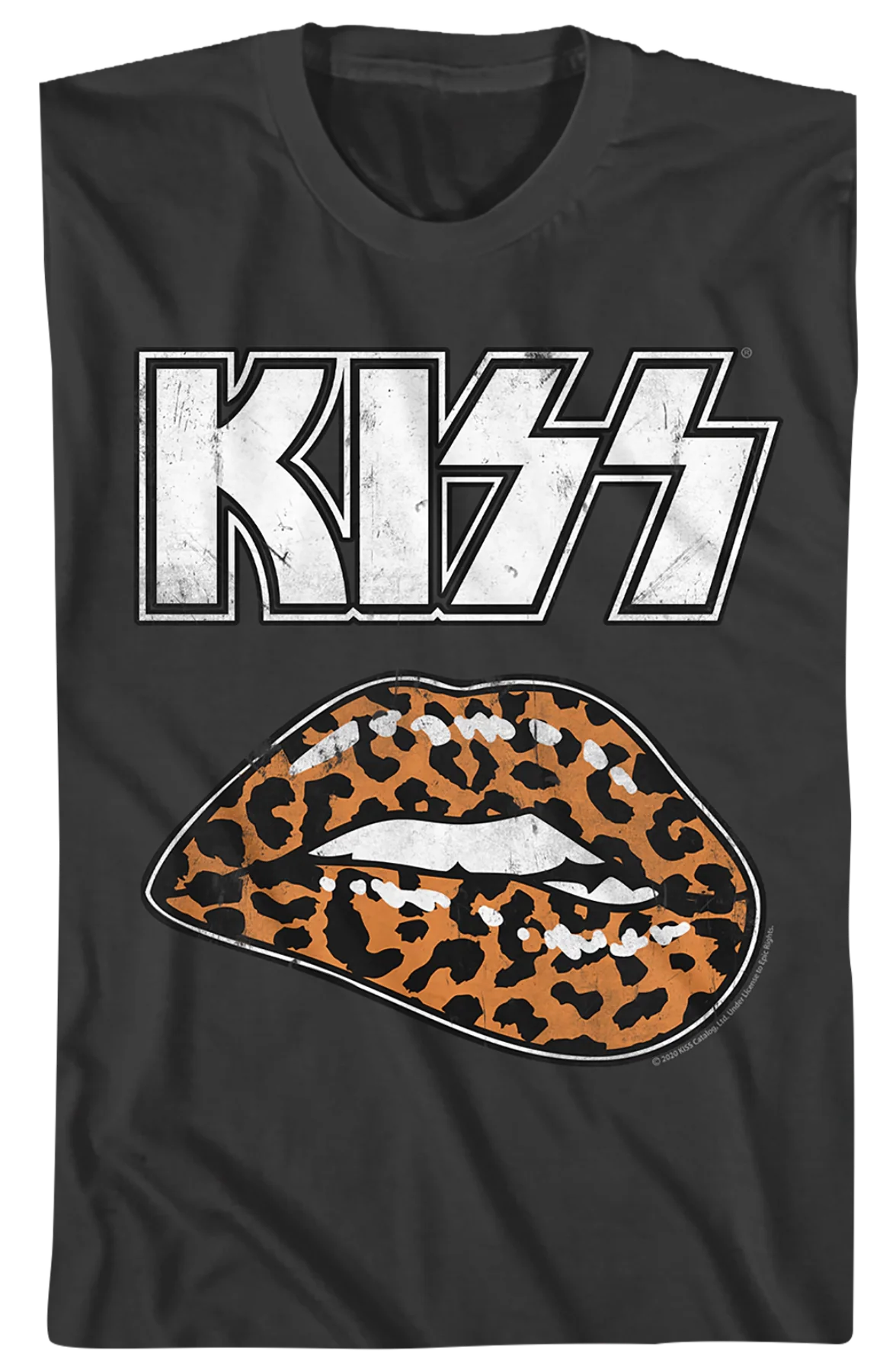 Leopard Lips KISS T-Shirt - Image 2