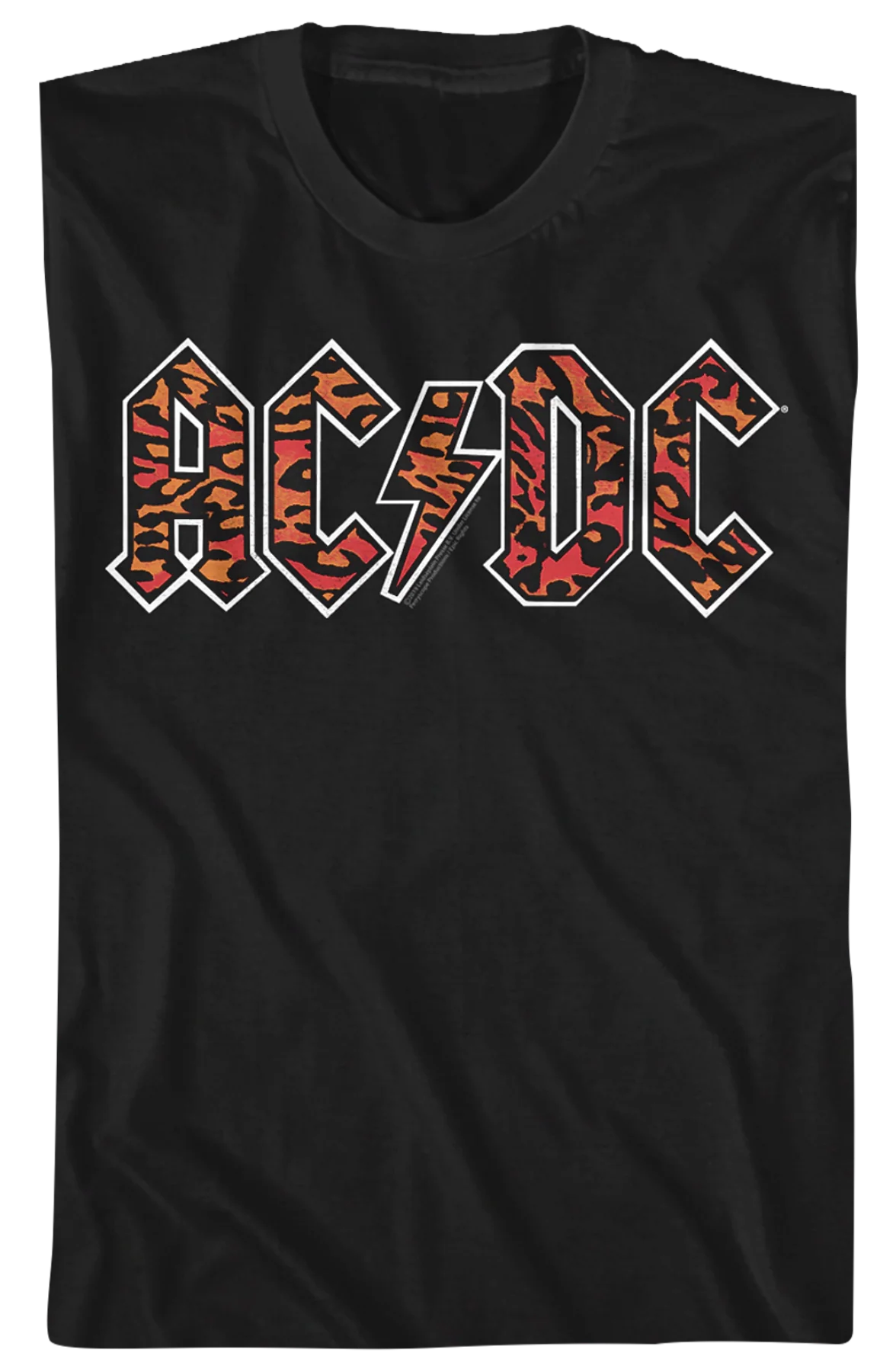 Leopard Print Logo ACDC T-Shirt - Image 2