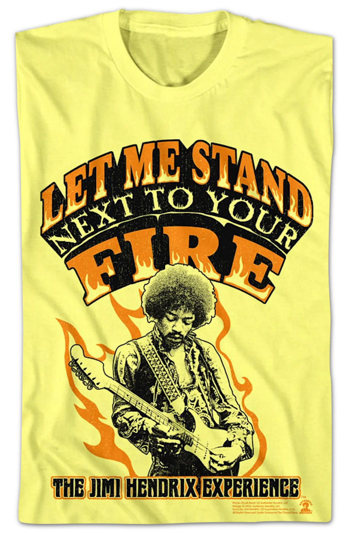 Let Me Stand Next To Your Fire Jimi Hendrix Experience T-Shirt - Image 2