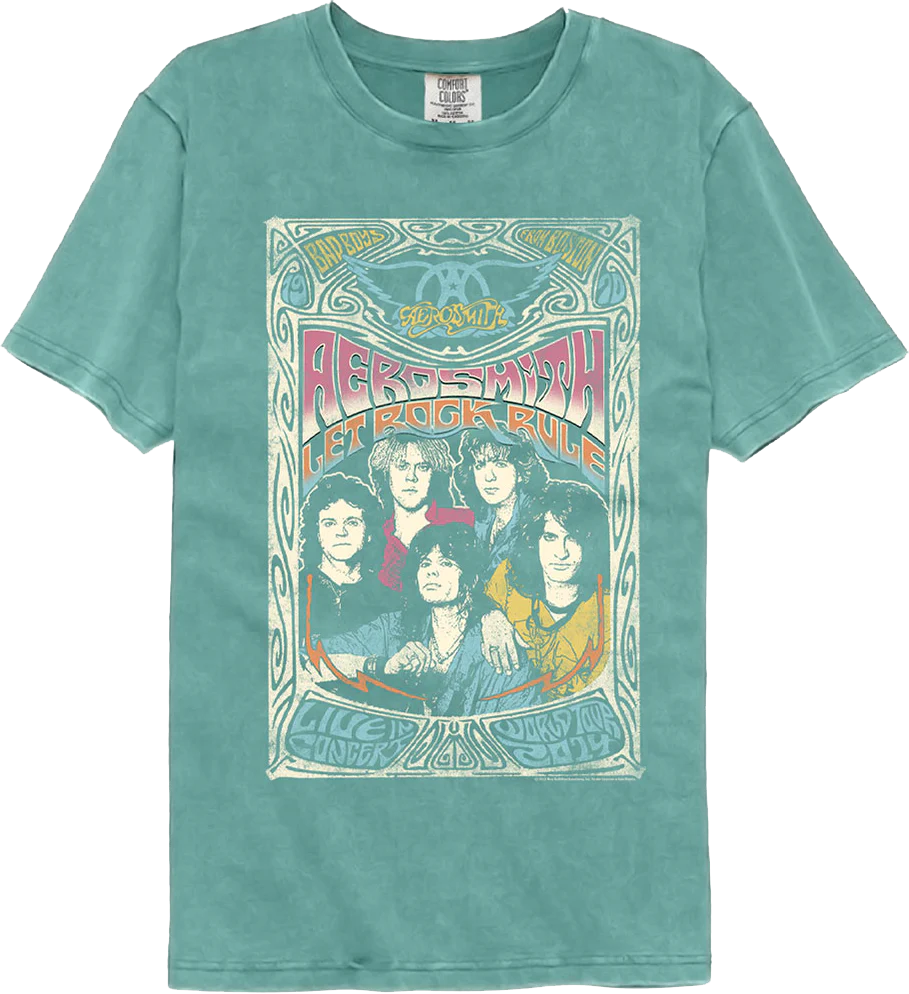 Let Rock Rule Aerosmith Comfort Colors Brand T-Shirt