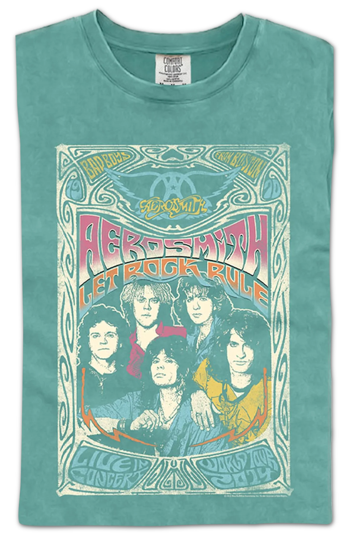 Let Rock Rule Aerosmith Comfort Colors Brand T-Shirt - Image 2