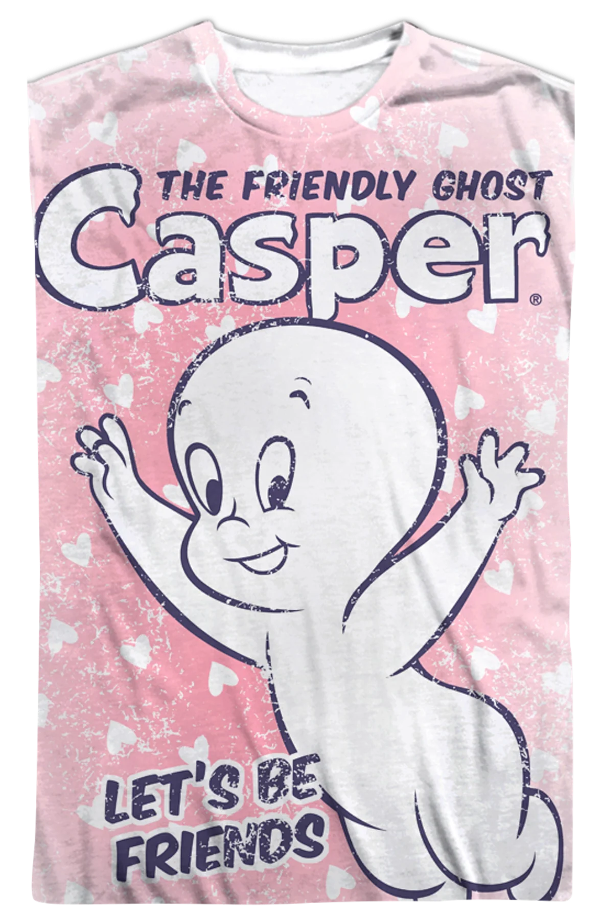 Let's Be Friends Casper The Friendly Ghost T-Shirt - Image 2