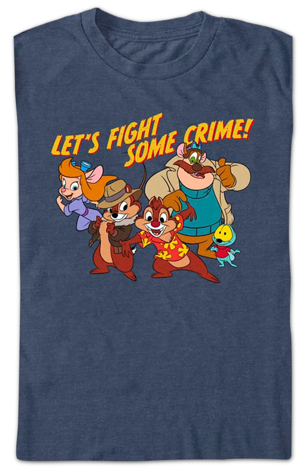 Let's Fight Some Crime Chip 'n Dale Rescue Rangers T-Shirt - Image 2