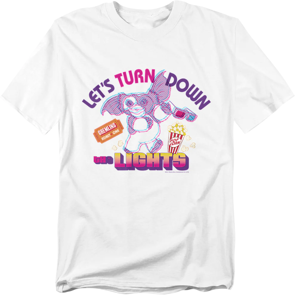 Let's Turn Down The Lights Gremlins T-Shirt
