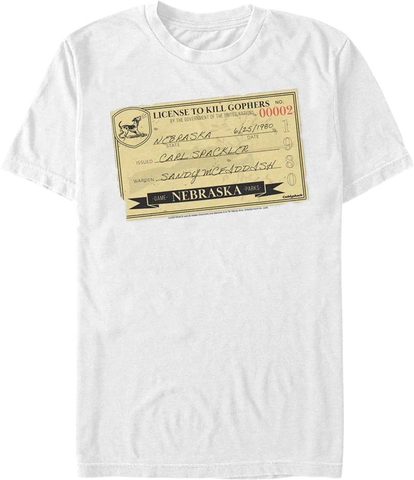 License To Kill Gophers Caddyshack T-Shirt
