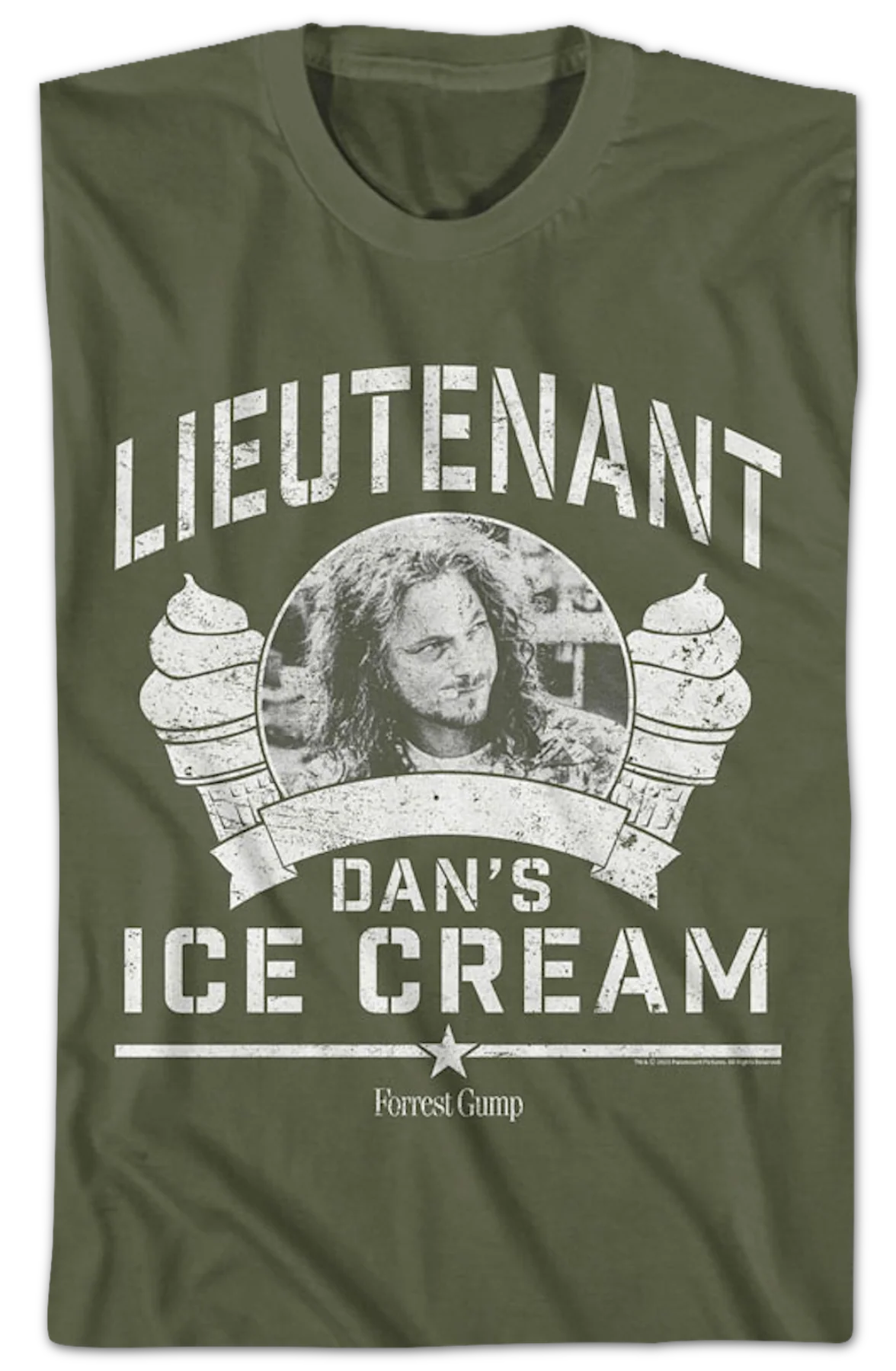 Lieutenant Dan's Ice Cream Forrest Gump T-Shirt - Image 2