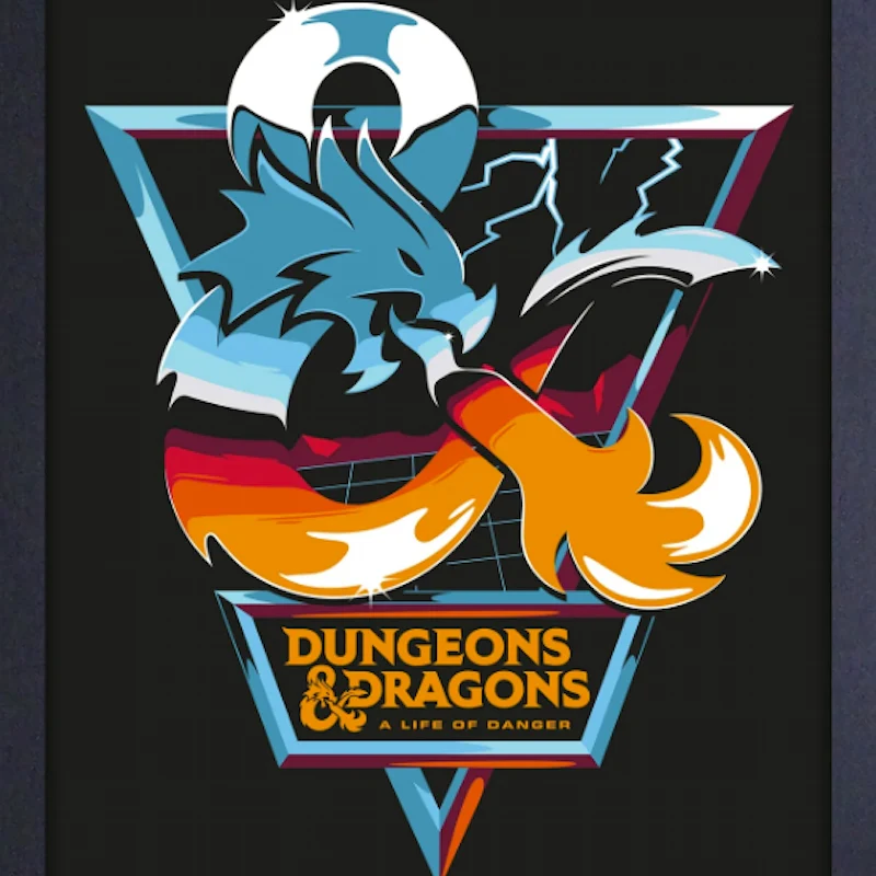 Life Of Danger Dungeons & Dragons Framed Poster