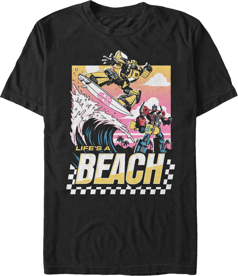 Life's A Beach Transformers T-Shirt