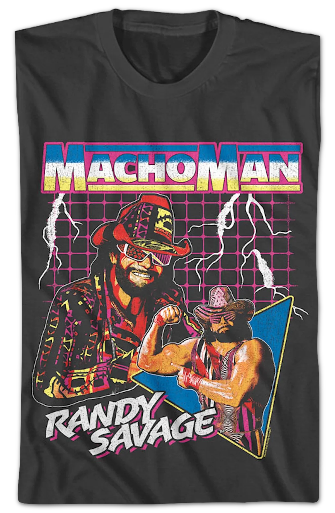 Lightning Collage Macho Man Randy Savage T-Shirt - Image 2